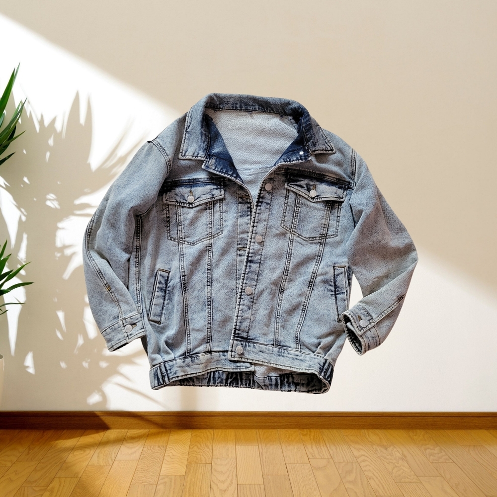 Acid Wash Denim Jacket from Harajuku
